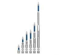 Desiumite Juego de puntas magnéticas PH2 de 6 piezas de aleación de acero S6, punta antideslizante, longitudes surtidas, 25 mm, 50 mm, 65 mm, 70 mm, 90 mm, 150 mm, compatible con destornilladores