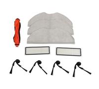 Desiumite Kit de cepillo principal de repuesto, cepillos laterales, filtro y paños de microfibra para robot aspirador Xiaomi S40 y OV81 - Juego (A)