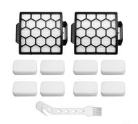 Desiumite Kit de filtro compatible con aspiradora SharkUpright con fieltro de espuma, filtro de escape H12 99.7% de eficiencia, compatible con modelos SharkZU60 ZU62 NV255 NV150,