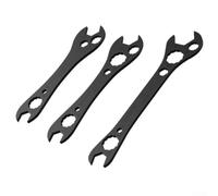 Desiumite Llave de extremo abierto para reparación de aire acondicionado, llave plana de doble extremo con cabezales hexagonales y abiertos, 6-27 mm, acero de alto carbono, ergonómica antideslizante