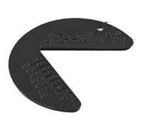 Desiumite Medidor de rosca para medir el tamaño de tuerca de tornillo - Métrico M1 a M24 e Imperial G1/8 a G1-3/8 - Herramienta portátil de PP con diseño de ojo de cerradura para uso industrial