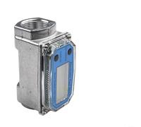 Desiumite Medidor digital de flujo de turbina para queroseno, agua y aceite combustible, acero inoxidable y aleación de aluminio, 0.5/1/2 pulgadas para rosca NPT, líquido electrónico (2 pulgadas)