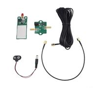 Desiumite Mini kit de antena telescópica activa, onda corta, módulo receptor de radio de alta frecuencia y muy alta frecuencia, carcasa de aluminio, 100 KHz-30 MHz, adecuado para radios de transistor
