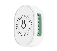 Desiumite Módulo de interruptor de luz 3.0, control de 2 vías, no requiere cable neutro, interruptor de pared de 1 banda para/para SmartLife/para asistente doméstico, carcasa ABS, 16 A L (blanco)