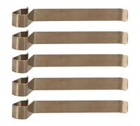 Desiumite Muelle de placa de descarga de inodoro para Geberit 813514001, piezas de repuesto de metal, 5 unidades, color dorado