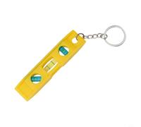 Desiumite Nivel de torpedo con llavero, nivel de burbuja lineal de 3 viales para precisión en ángulos horizontales, verticales y de 45°/90°, herramienta magnética de diseño de plástico ABS