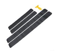 Desiumite Paquete de 4 fundas de fibra de carbono para umbral de puerta de coches vintage, protección antiarañazos con textura de carbono negro, delantero (60 x 6,8 cm) y trasero (40 x 6,8 cm)