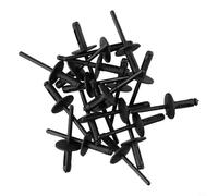 Desiumite Paquete de 40 remaches de plástico negro para X1 E84, X3 F25, E70, X6 E71/E72, serie 7 F01N/F02N, parachoques, umbral de puerta, moldura de arco de rueda, panel basculante, forro Fa