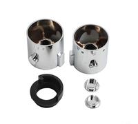 Desiumite Par de manijas termostáticas de control de temperatura de ducha con acabado cromado compatibles con mezclador con tornillo prisionero