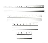 Desiumite Plantilla deslizante de aleación de aluminio con barra en T para sierra de mesa y banco de trabajo de carpintería, plata, corte de precisión y ayuda de montaje para proyectos de bricolaje