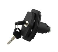 Desiumite Reemplazo de cerradura de puerta de caravana, cerradura de casillero con 2 llaves, sistema seguro de empuje y tracción, aleación de zinc de nailon, hardware para exteriores