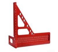 Desiumite Regla de escritura de ángulo multifunción para carpintería y construcción, herramienta de medición de 0-90° con ángulos preestablecidos de 22.5°/30°/45°/60°/67.5°/75°, aluminio