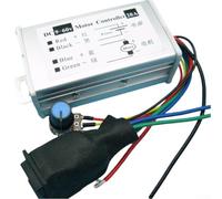 Desiumite Regulador de velocidad CC con control y tecnología hacia adelante/atrás, entrada de 9-60 V, salida de 20 A, controlador de motor de alta potencia de 1200 W para automoción, industrial y D