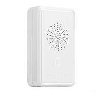 Desiumite Sistema de acceso de seguridad de timbre con cable de 12 V CC Sonido Ding-Dong electrónico para mejoras del hogar Instalación montada en la pared Tono claro 90dB Blanco