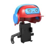 Desiumite Soporte ajustable impermeable para teléfono móvil para motocicleta, estilo único de casco para un uso cómodo (2 rojos)