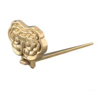 Desiumite Soporte de marco de fotos de latón macizo para arte de pared y fotos, diseño de esquina redondeada con acabado de bronce duradero para decoración del hogar, para una fácil instalación en la