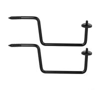 Desiumite Soporte para cámara de rastreo para cámaras de caza, soporte de árbol de acero con rosca de 1/10.2 cm-20, tornillo autorroscante, para exteriores, de larga duración, negro (paquete de 1) (2