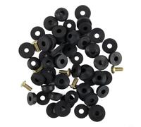 Desiumite Surtido de arandelas de goma y tornillos de latón para grifos y cabezales de ducha, juegos de 48 y 58 piezas con arandelas planas, biseladas y angulares, juntas de neopreno (58 juegos)