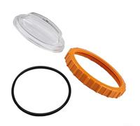 Desiumite Tapa prefiltro de tuerca naranja y tapa transparente de repuesto con junta tórica P6563 para bomba de filtro de arena, se adapta a modelos 2023 Plus en equipos de piscina de jardín