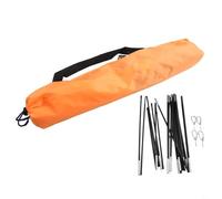 Desiumite Tienda de campaña inflable para 2 personas, refugio impermeable con toldo de PVC azul y naranja, toldo de 140 x 120 cm para kayak y pesca, compatible con