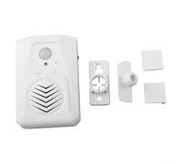 Desiumite Timbre USB con sensor de movimiento con detección de infrarrojos y reproducción de audio MP3, funciona con batería o USB, color blanco