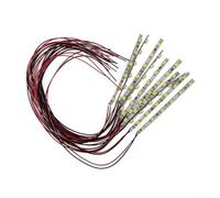 Desiumite Tira de luz LED precableada de 20 cm, módulo de luz blanca flexible con LED para diseños de edificios ferroviarios modelos, accesorios de pista de habitación en miniatura, 12 V-18 V CC CA