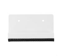 Desiumite Tirador de pie para cajón de gabinete, abridor de hierro con acabado mate, 12 cm, negro/blanco, montaje sin taladrar ni tornillos, compatible con Full (blanco)