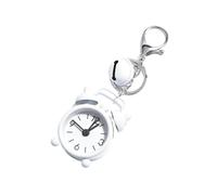 Desk Alarm Clock For Students Alarm Clock Battery Operated For Office Workers Lightweight Portable Design Snooze Function Extra Loud Portable Silent Wake Up Extended Battery Life Compact Design(White)