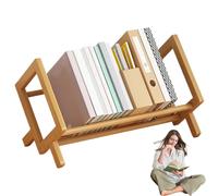 Desk Bookshelf - Organizador de accesorio de mesa ajustable, estantes de almacenamiento compactos, asignaturas de libros extrañas para medios de DVD de , construcción robusta | Decoración del estudi