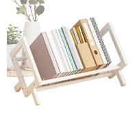 Desk Bookshelf - Organizador de accesorio de mesa ajustable, estantes de almacenamiento compactos, asignaturas de libros extrañas para medios de DVD de , construcción robusta | Decoración del estudi