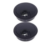Desk Cable Hole Covers,2 Pcs Zinc Alloy Wire Cover Base Computer Grommet Outlet Port 994(E,60mm)
