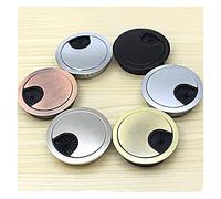 Desk Cable Hole Covers,4Pcs Zinc Alloy Wire Cover Computer Grommet Table Outlet Port Surface Line Box Furniture Hardware 994(Polished53 4pcs)