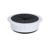 Desk Cable Hole Covers,5pc 50/60MM Cord Grommet Wire Cover Line Outlet Port Threading Box Passing Office Table Organizer(B White 60mm)