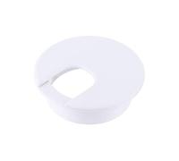 Desk Cable Hole Covers,5pc 50/60MM Cord Grommet Wire Cover Line Outlet Port Threading Box Passing Office Table Organizer(C White 50mm)