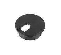 Desk Cable Hole Covers,5pc 50/60MM Cord Grommet Wire Cover Line Outlet Port Threading Box Passing Office Table Organizer(C Black 35mm)