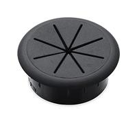Desk Cable Hole Covers,5pc 50/60MM Cord Grommet Wire Cover Line Outlet Port Threading Box Passing Office Table Organizer(A Black 50mm)