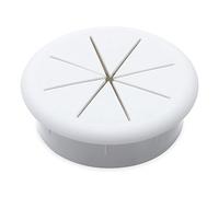 Desk Cable Hole Covers,5pc 50/60MM Cord Grommet Wire Cover Line Outlet Port Threading Box Passing Office Table Organizer(A White 60mm)