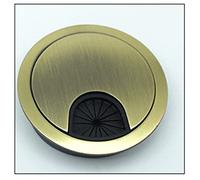 Desk Cable Hole Covers,8pcs/Pack Computer Grommet Table Outlet Port Surface Line Box Zinc Alloy Wire Cover 994(Green Bronze)