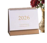 Desk Calendar - 19x16x8cm Wall Planner | Paper 2026 Daily Plãnner July 2025 To December 2026 | Desktop Planner - Korean Style Office School Home Organizer Decor Display for Family Schedules