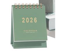 Desk Calendar 2025-2026 Small - 12x7.6x6cm 18-Month Desktop Monthly Planner With Notes, Compact Stand, Thick Paper, Academic Office Home Organizer For Students & Professionals