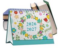 Desk Calendar 2026-2027 | Thick Paper Monthly Planner - 2026-2027 Monthly Desk Calendar - for Appointment Agenda Planning Home Office Classroom Teacher Student Christmas