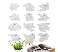Desk Calendar 2026,Bird Shape Funny Art Planner,12 Month Calendar | for Women Men Home School Room Study Decor Scheduling