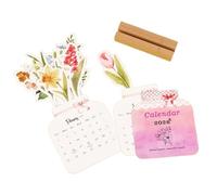 Desk Calendar 2026 - Flower Monthly Weekly Planner Organization | Small 2026 Desk Decor with Appointments and Notes, Ideal for Home Office School Teacher Student Family Planning Scheduling