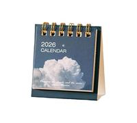 Desk Calendar 2026 - Mini Planner Monthly for Home Office School Men Women Coworkers Christmas Employee New Year Adults Fathers Day Dad | Thick Paper with Easy Viewing Layout Stand Up Base Notes Space