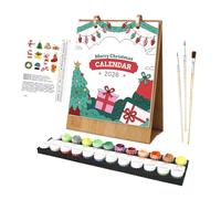 Desk Calendar, 2026 Paintable Planner, 8.86x7.17 Inches Compact Size, Art-Friendly Paper, Handcraft Design Calendar for Teachers, School, Classroom, Teens, Kitchen, Home, Family