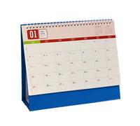 Desk Calendar - 2026 Schedule Planner for Family Organization | Standing Table Calendar for Home School Office Living Room Classroom Desk Family Friends Teachers, 22.5x25.5x8.3cm Blue Purple Pink