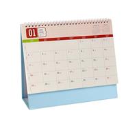 Desk Calendar - 2026 Schedule Planner for Family Organization | Standing Table Calendar for Home School Office Living Room Classroom Desk Family Friends Teachers, 22.5x25.5x8.3cm Blue Purple Pink