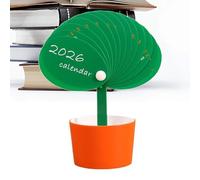 Desk Calendar - Bud Shape Planner | 2026 Desk Calendar Cube with Pen Holder for Men, Women, Coworkers, Office, Christmas, New Year, Male Employee, Adults, Father's Day, Dad Gift