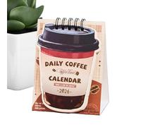 Desk Calendar, Estable Coffee Theme Planning Pad | Comprehensive Calendar For Desk - Planners & Personal Organizers For Office Home Classroom Fridge Refrigerator Dad Men Women Kids