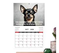Desk Calendar, Holiday Calendar Planner - 2026 Working Dog Creative Planner for Planning Home Family School Friends Workplace Table Organizing